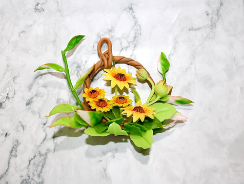 Sunflower Wreath Magnet