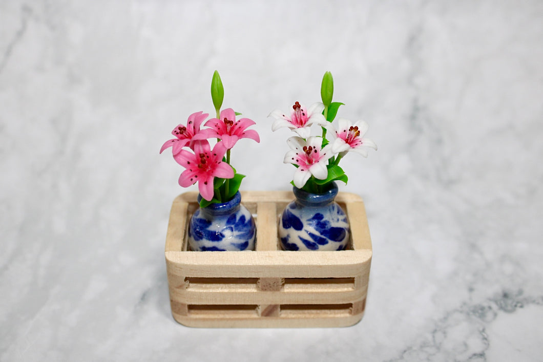 Tiny Lilies in a Vase