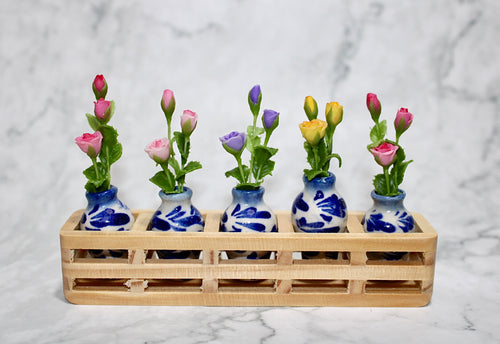Tiny Roses in a Vase